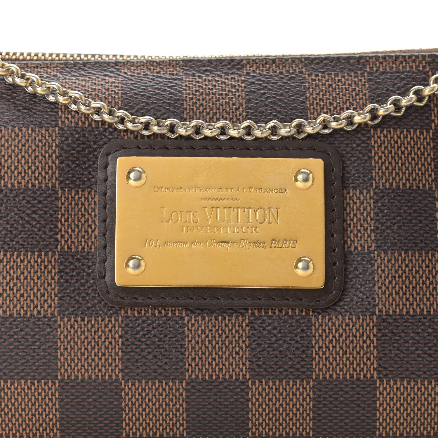 Louis Vuitton Damier Ebene Eva Clutch 9 of 12