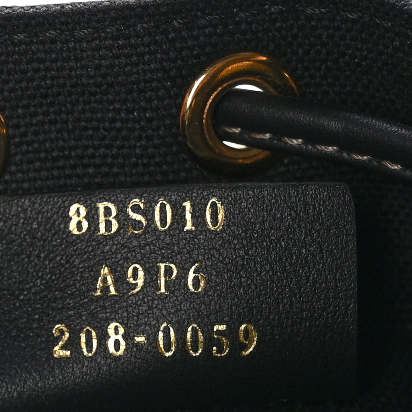 Canvas Vitello King F is Fendi FF Embroidered Mini Mon Tresor Bucket Bag Black