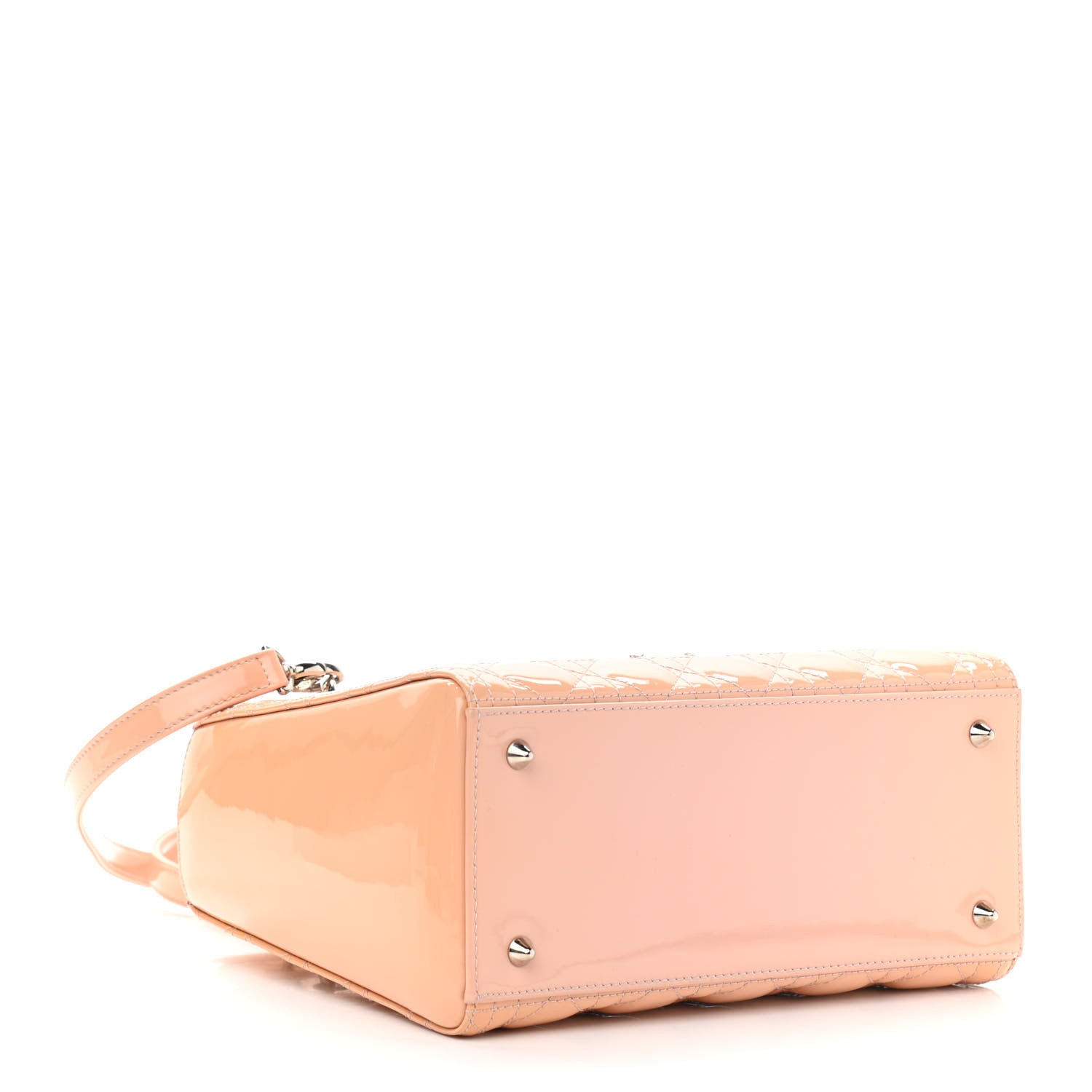 Christian Dior Patent Cannage Medium Lady Dior Light Pink 4 of 11