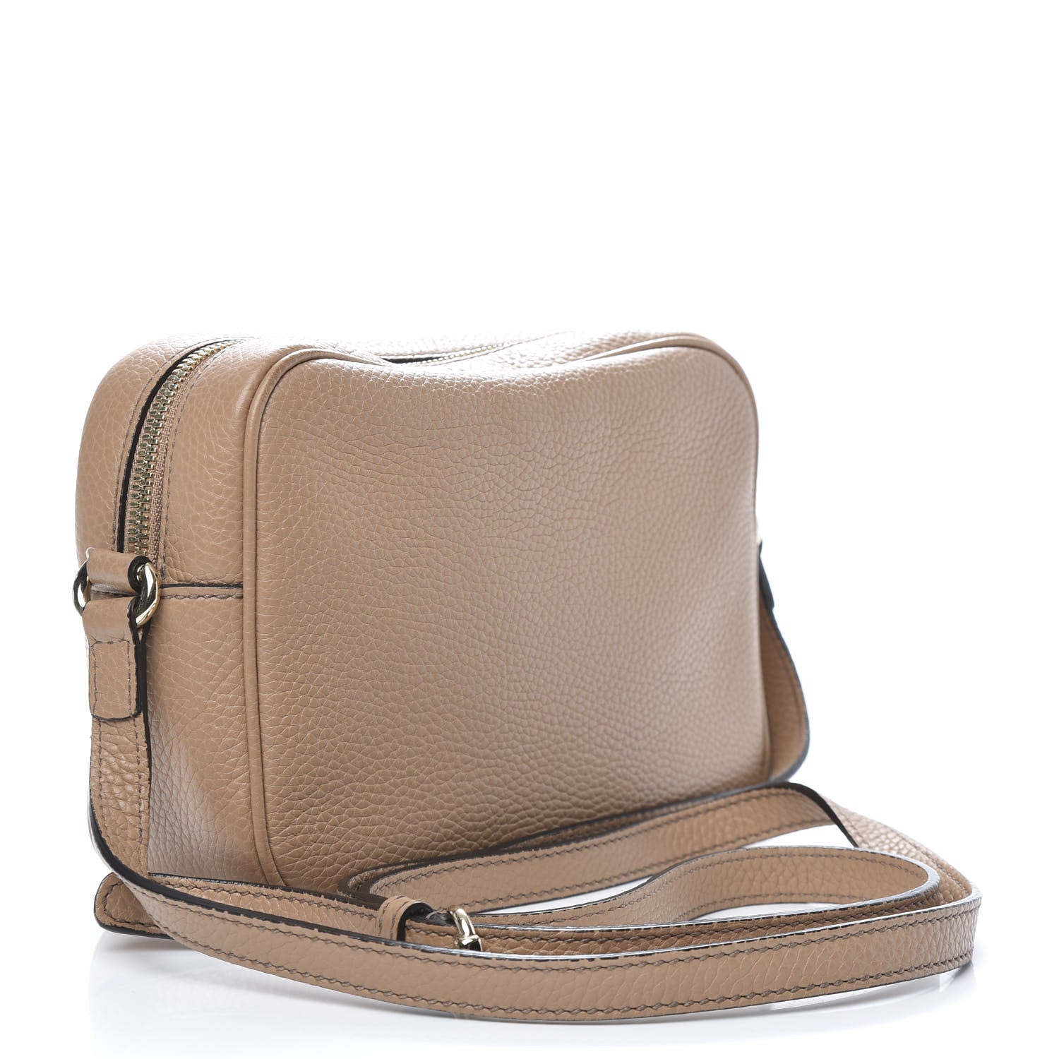Gucci Pebbled Calfskin Small Soho Disco Bag Rose Beige 3 of 12