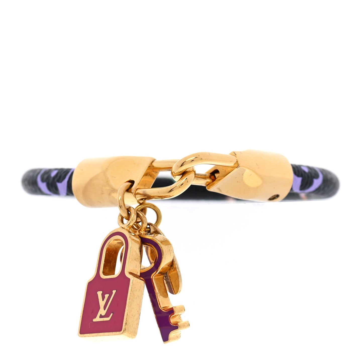 Monogram Multicolor Luck It Bracelet 17 Black