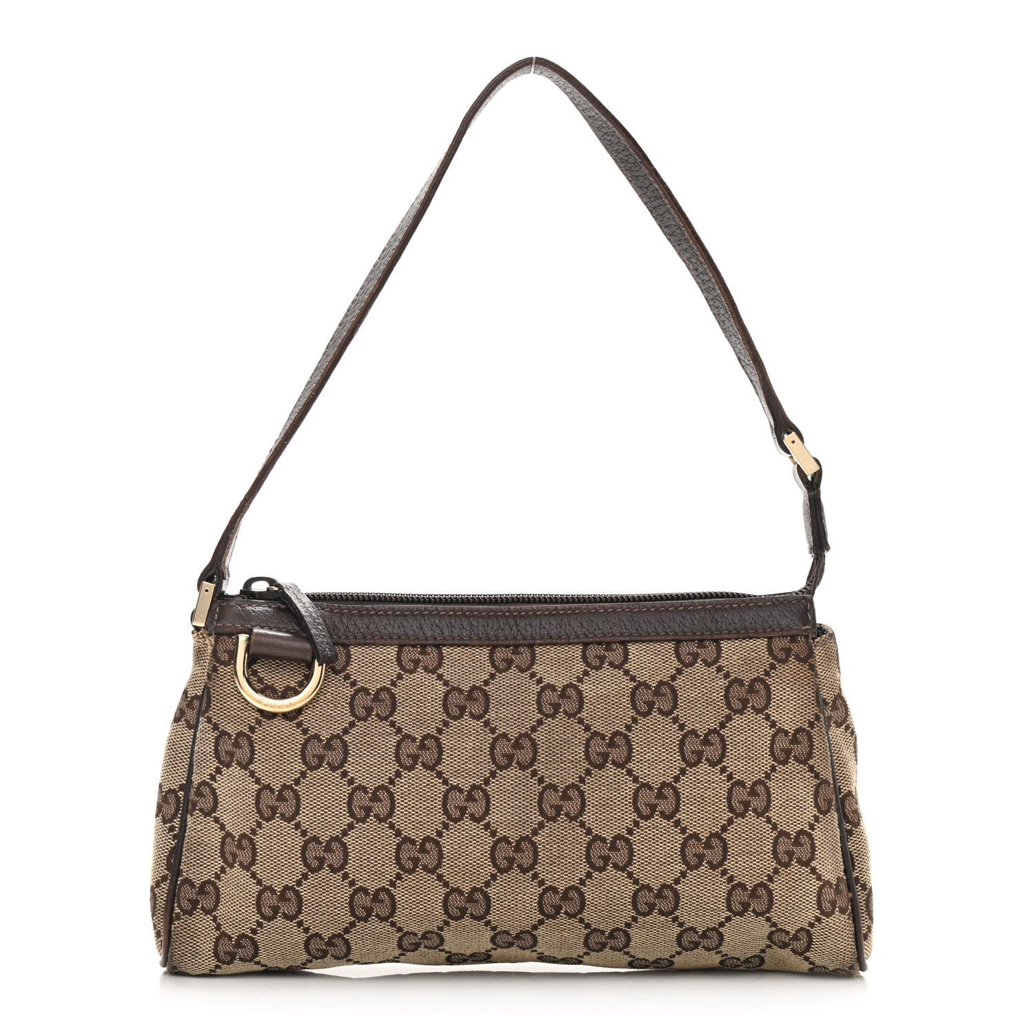 Gucci Monogram D Ring Cosmetic Case Brown 1 of 11