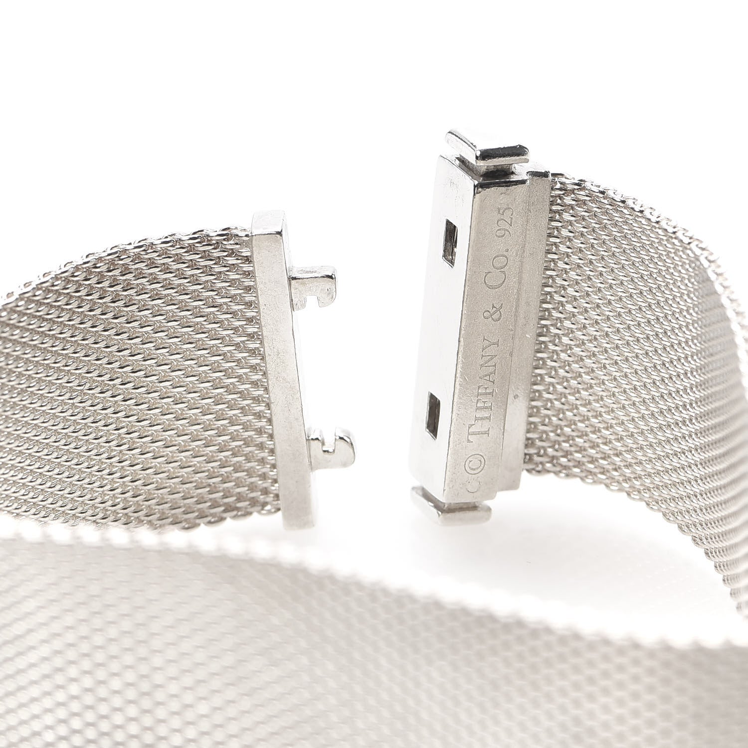 Tiffany Sterling Silver Diamond Somerset Bracelet 5 of 5