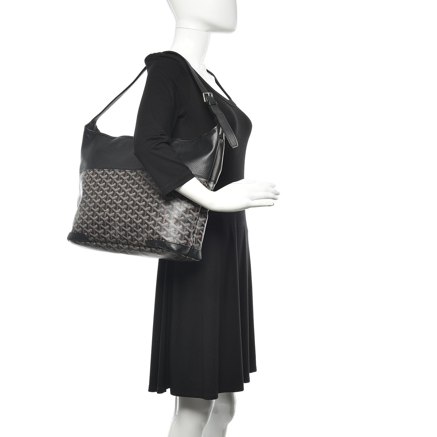Goyardine Grenadines Hobo Black