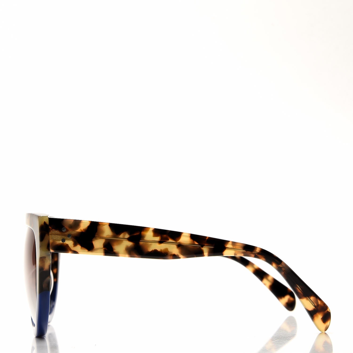 Celine Shadow Sunglasses CL 41026/S Havana Blue 3 of 7