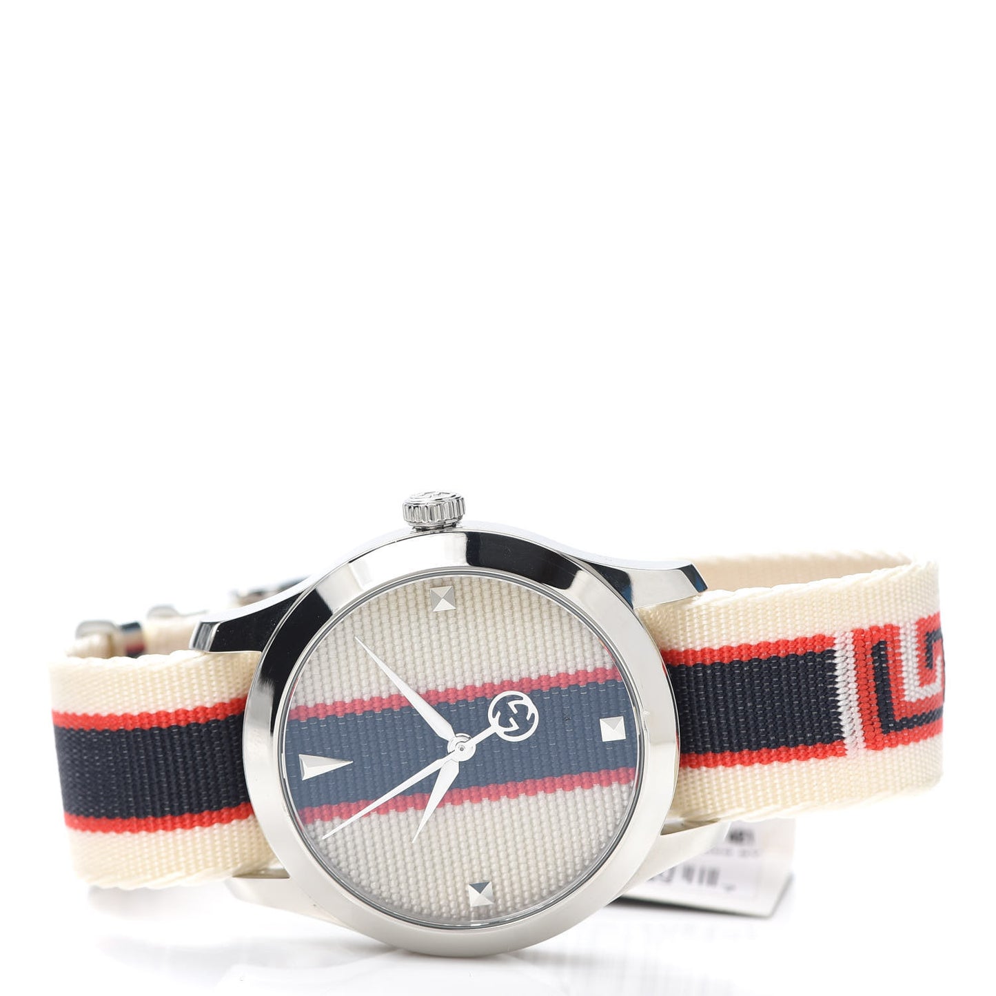 Stainless Steel Nylon 38mm G-Timeless Web Quartz Watch White