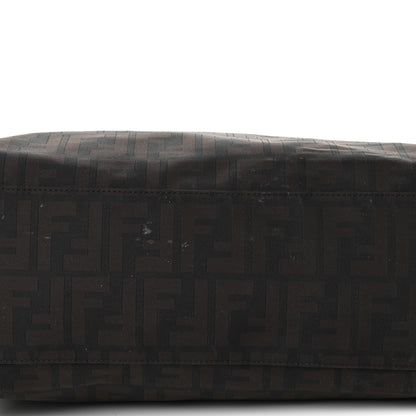 Fendi Nylon Zucca Medium Roll Tote Tobacco 14 of 22
