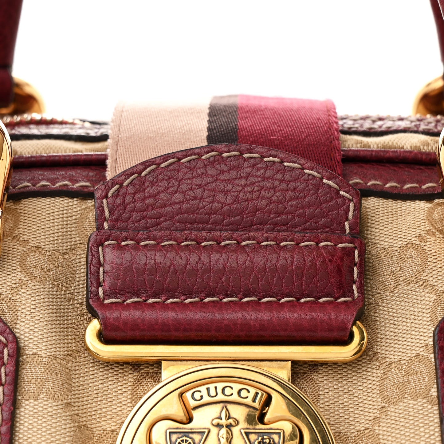 Monogram Medium Aviatrix Boston Ebony Bordeaux