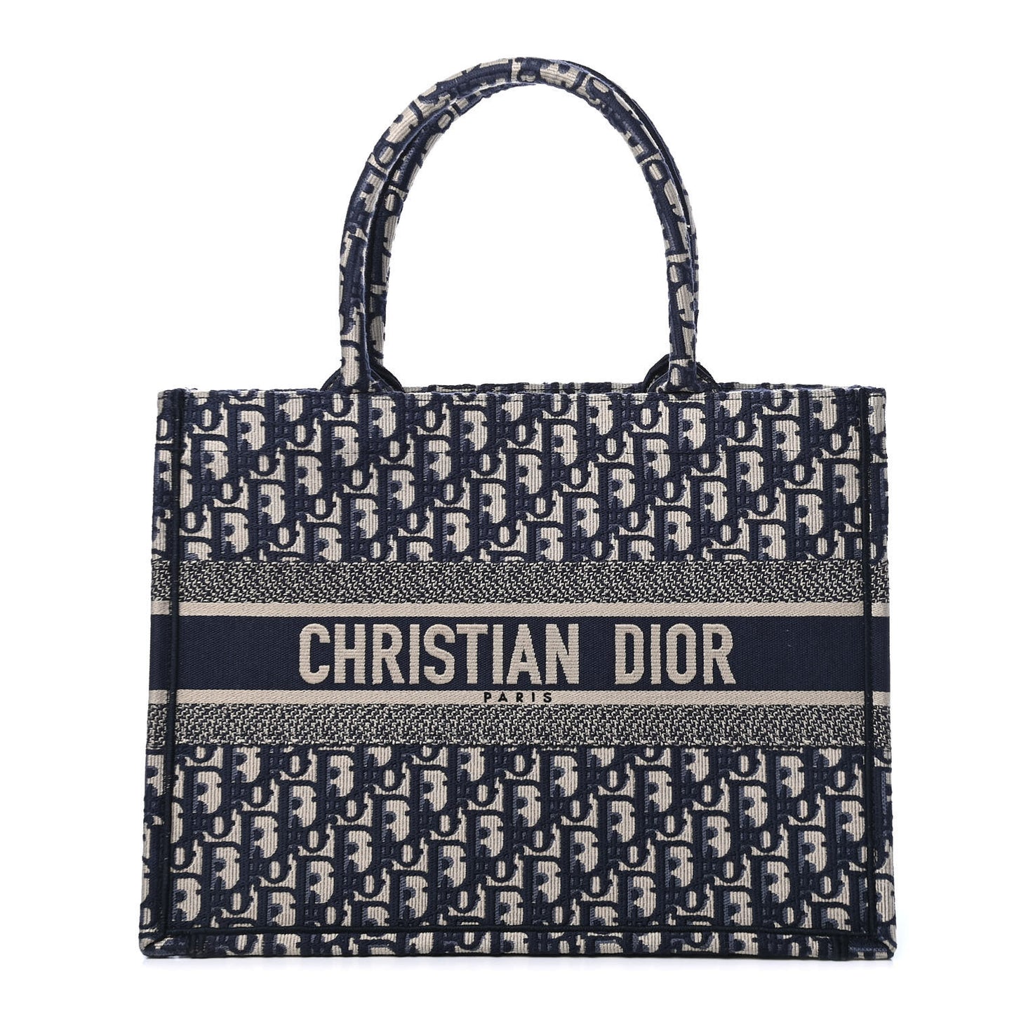 Oblique Medium Book Tote Blue Multicolor