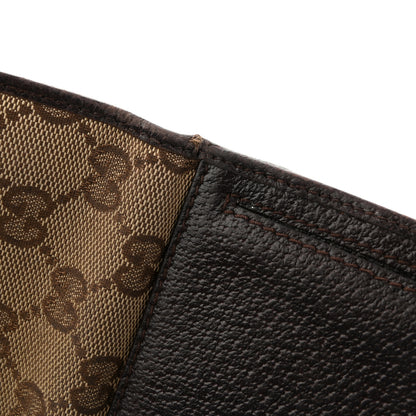 Gucci Monogram Calfskin Ladies Web Continental Wallet Beige Ebony Cocoa 17 of 18