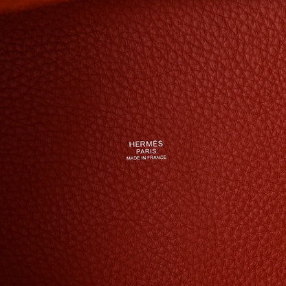 Hermes Taurillon Clemence Picotin Lock 22 MM MM Sanguine 6 of 10