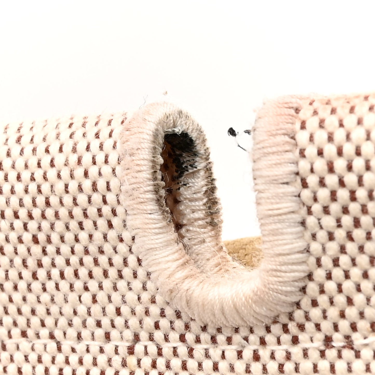 Toile Vache Calfskin Herbag 30 PM Havane