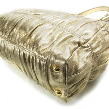 Prada Nappa Gaufre Frame Tote Platino 5 of 10