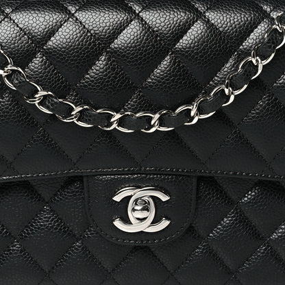 Chanel Caviar Quilted Medium Double Flap Black 8 of 11