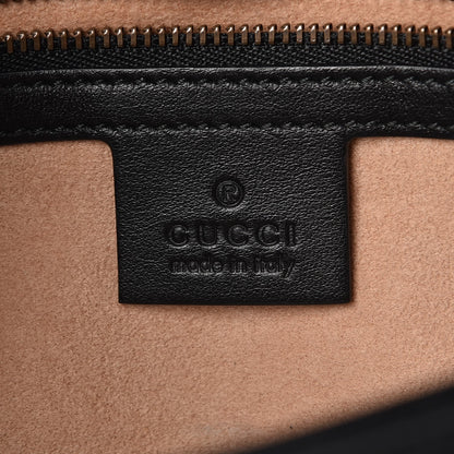 Gucci Calfskin Matelasse Small GG Marmont Shoulder Bag Black 6 of 9