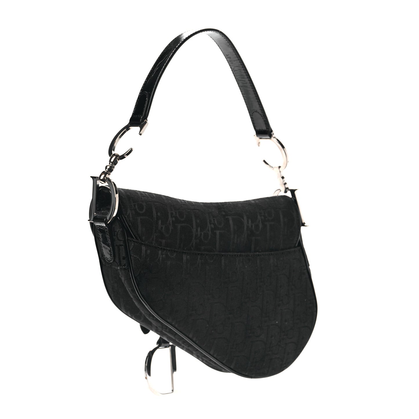 Monogram Saddle Bag Black