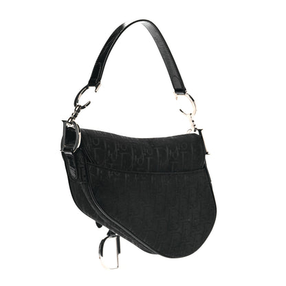 Christian Dior Monogram Saddle Bag Black 2 of 7