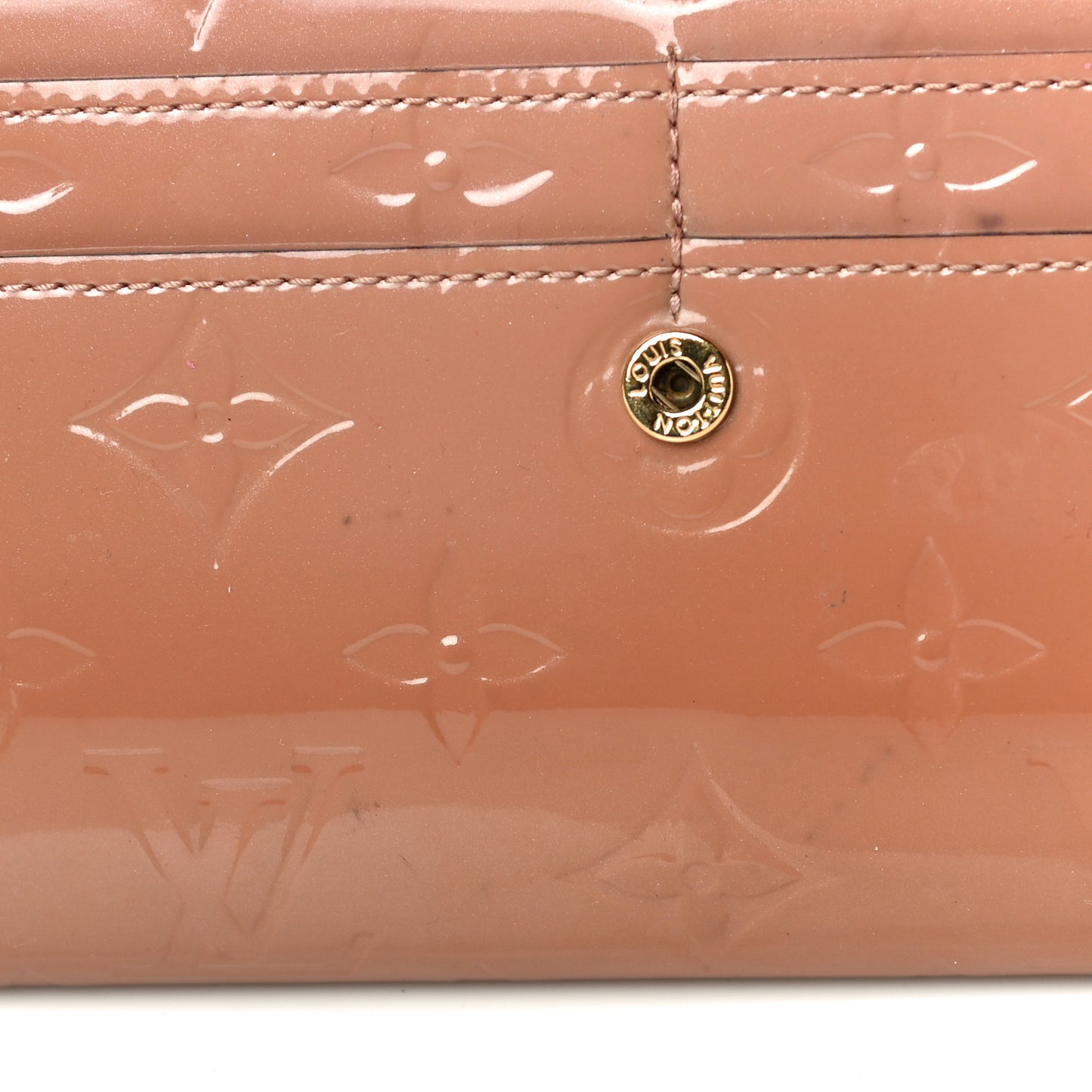 Vernis Sarah Wallet Rose Velours