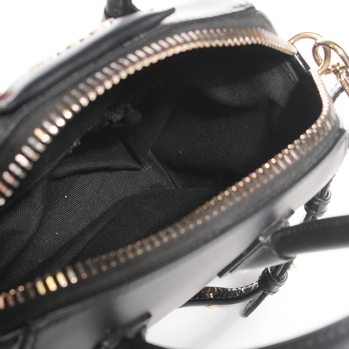 Rubber Effect Calfskin Mini Antigona Black