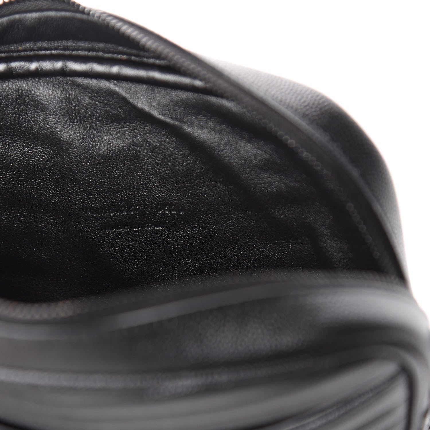 Saint Laurent Grain De Poudre Matelasse Monogram Mini Lou Camera Bag Black 9 of 12