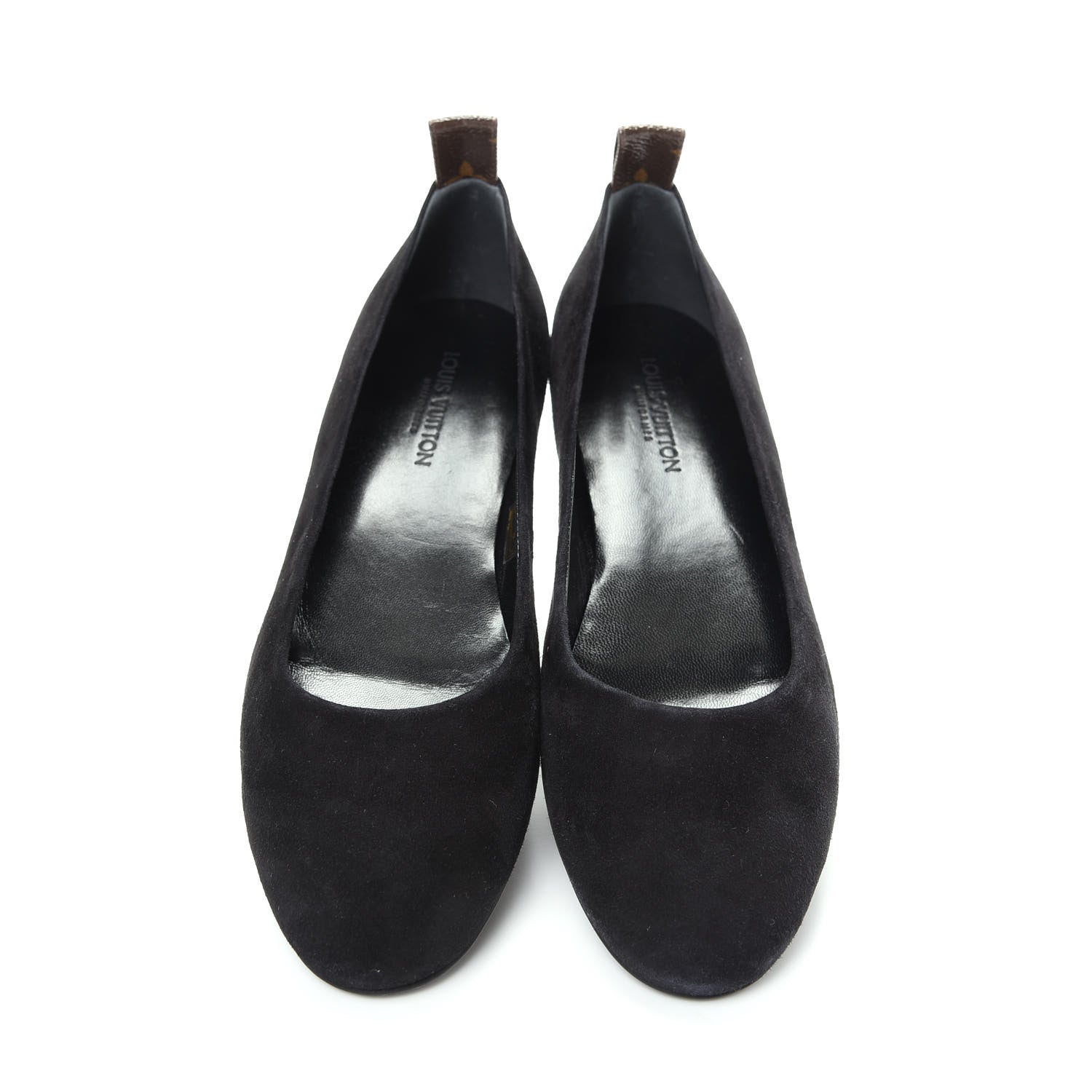 Louis Vuitton Suede Monogram Uniformes Ballet Flats 39 Black 5 of 10