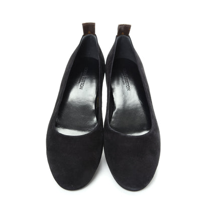 Louis Vuitton Suede Monogram Uniformes Ballet Flats 39 Black 5 of 10