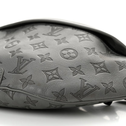 Louis Vuitton Calfskin Monogram Shadow Discovery Bumbag PM Gray 9 of 10