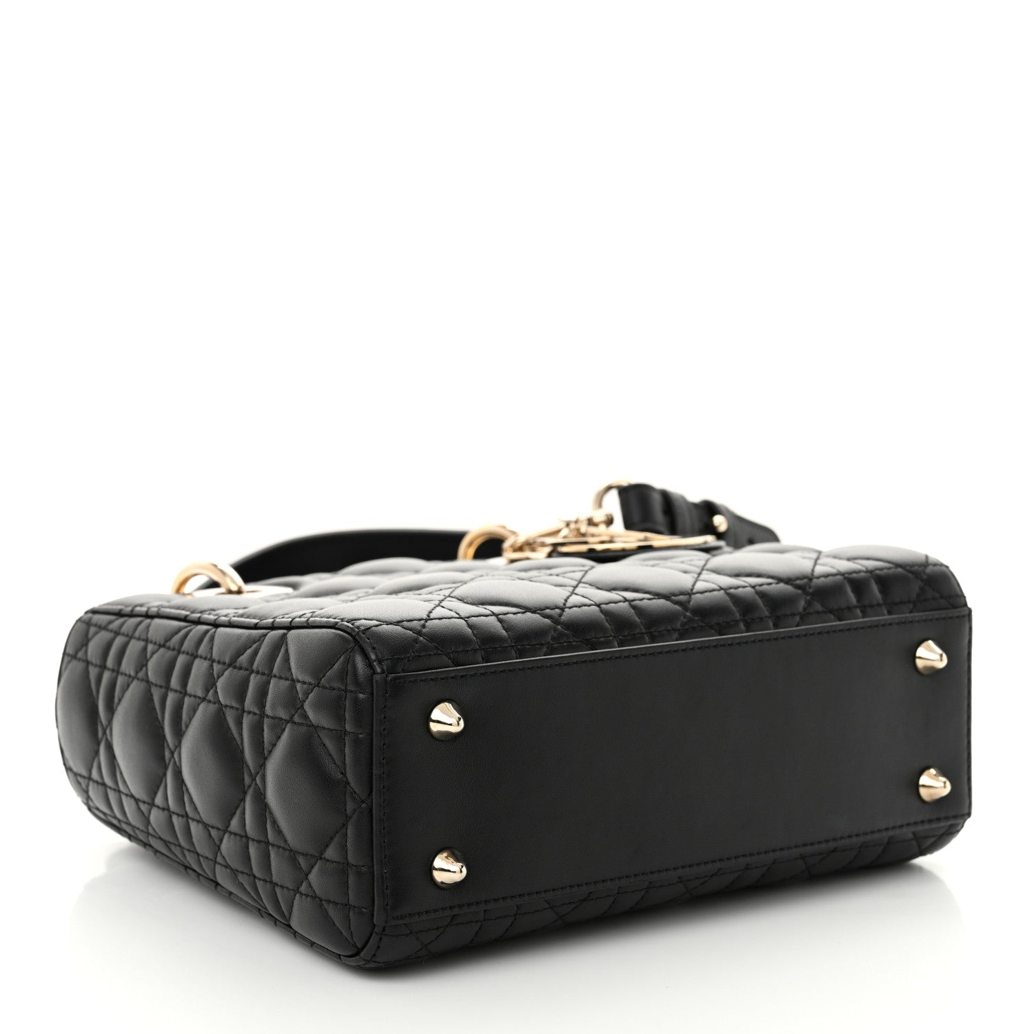 Christian Dior Lambskin Cannage Small My ABCDior Lady Dior Black 4 of 11