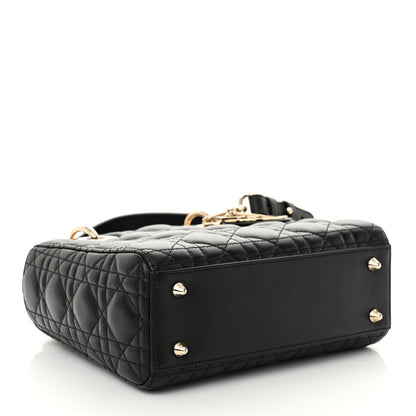 Christian Dior Lambskin Cannage Small My ABCDior Lady Dior Black 4 of 11