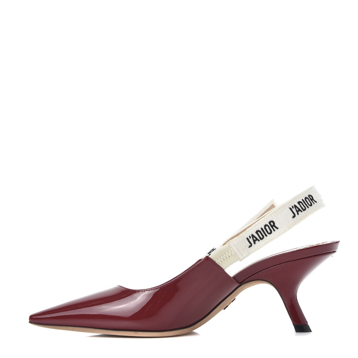 Patent Ribbon J'Adior Slingback 65mm Pumps 36.5 Scarlet
