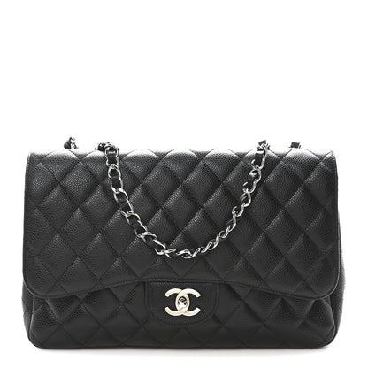 Chanel Caviar Quilted Jumbo Single Flap Black 1 of 10