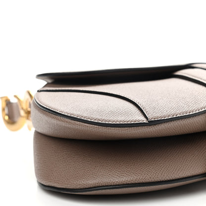 Christian Dior Grained Calfskin Saddle Bag Warm Taupe 9 of 9