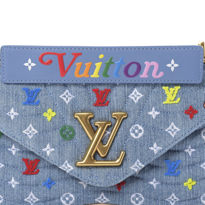 Louis Vuitton Embroidered Monogram Denim New Wave Chain MM 11 of 11