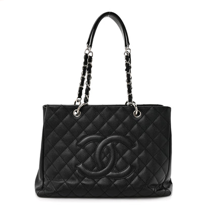 Chanel Caviar Quilted Grand Shopping Tote GST Black 1 of 13