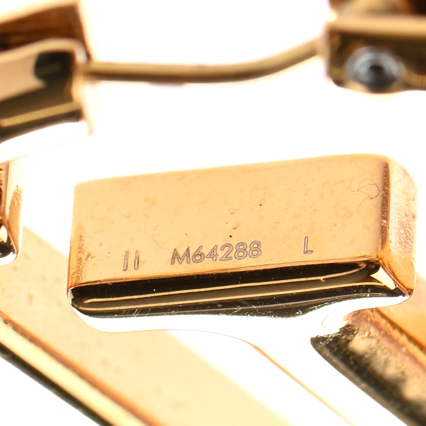Metal Louise Hoop Earrings Gold