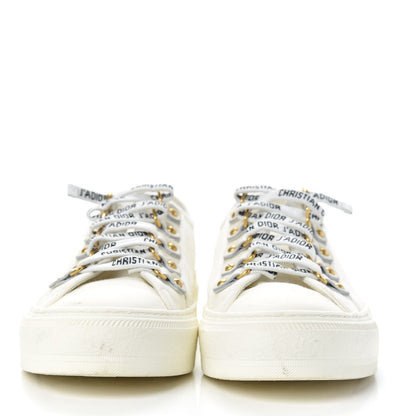 Christian Dior Canvas Walk'n Dior Low Top Sneakers 37.5 White 2 of 11
