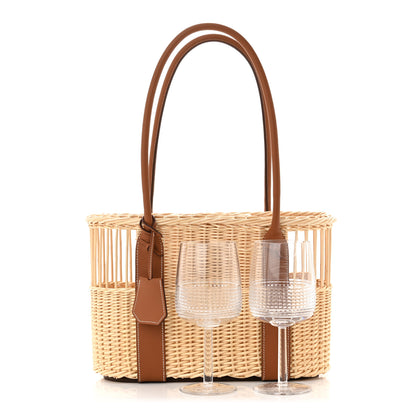 Hermes Barenia Wicker Park Bottle Basket 1 of 10