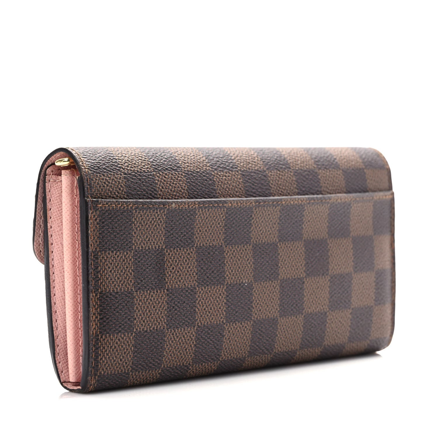 Damier Ebene Sarah Wallet NM Rose Ballerine