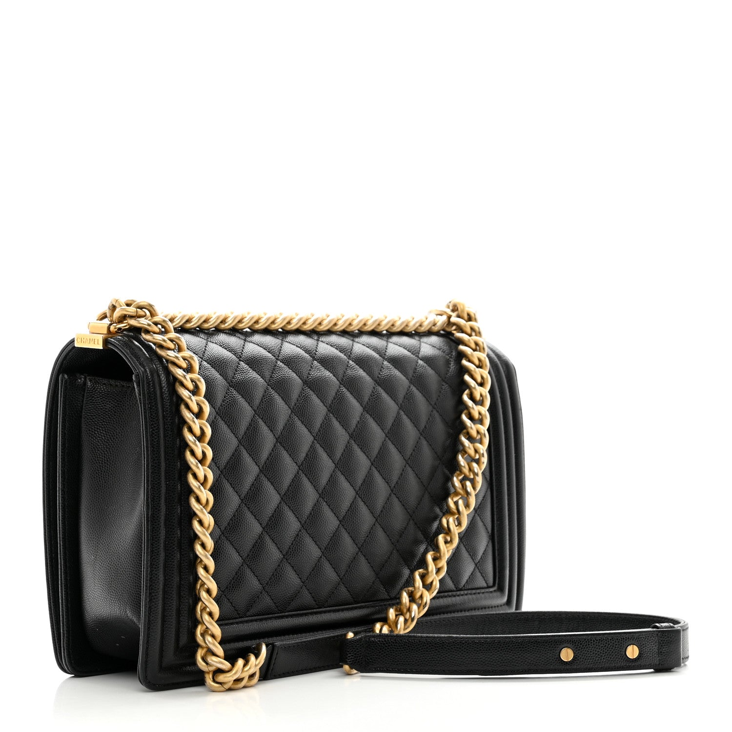 Chanel Caviar Quilted New Medium Boy Flap Black 3 of 12