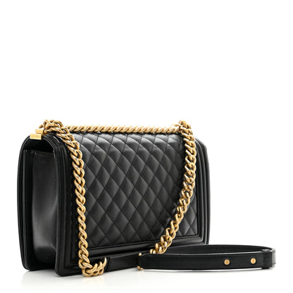 Chanel Caviar Quilted New Medium Boy Flap Black 3 of 12
