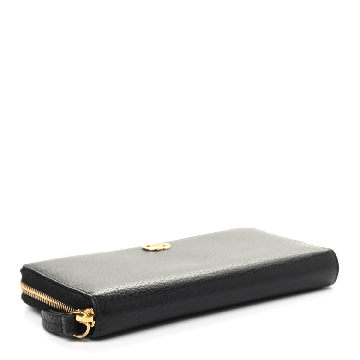 Gucci Dollar Calfskin GG Marmont Zip Around Wallet Black 4 of 6