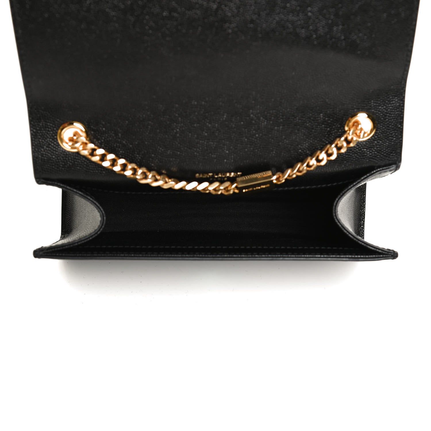 Saint Laurent Grain De Poudre Small Classic Monogram Kate Tassel Satchel Black 4 of 12