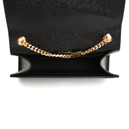 Saint Laurent Grain De Poudre Small Classic Monogram Kate Tassel Satchel Black 4 of 12
