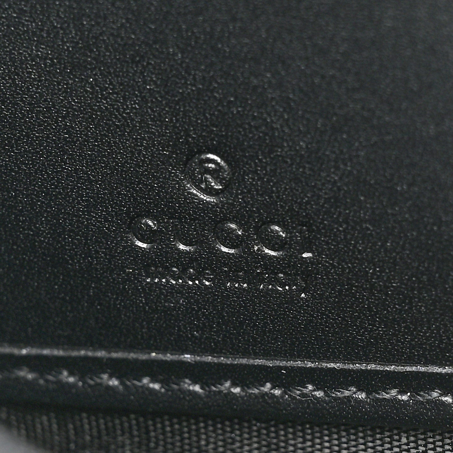 Guccissimma Signature Dorian Zip Around Wallet Black