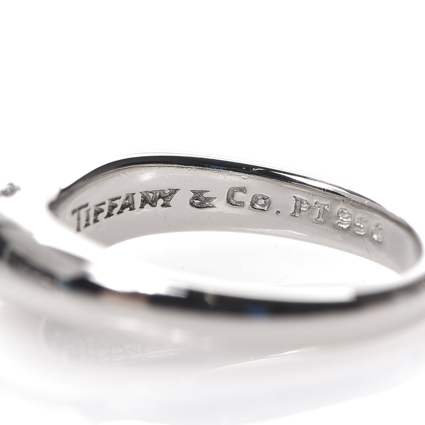 Platinum Diamond Elsa Peretti Curved Band Ring 48 4.5