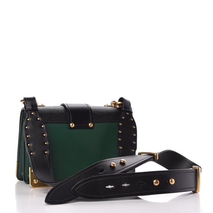 Prada City Calf Saffiano Cahier Bag Biliardo Black 3 of 9
