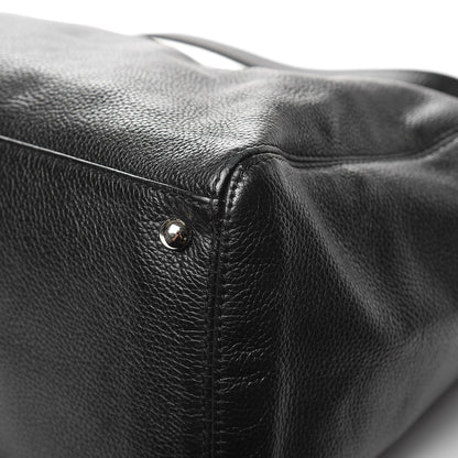 Chanel Calfskin Cerf Executive Shopper Tote Black 10 of 29