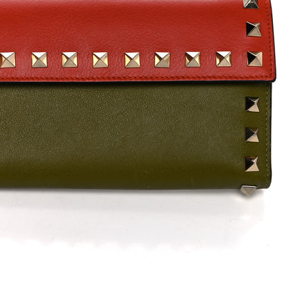 Valentino Garavani Vitello Colorblock Rockstud Wristlet Wallet Multicolor 10 of 13