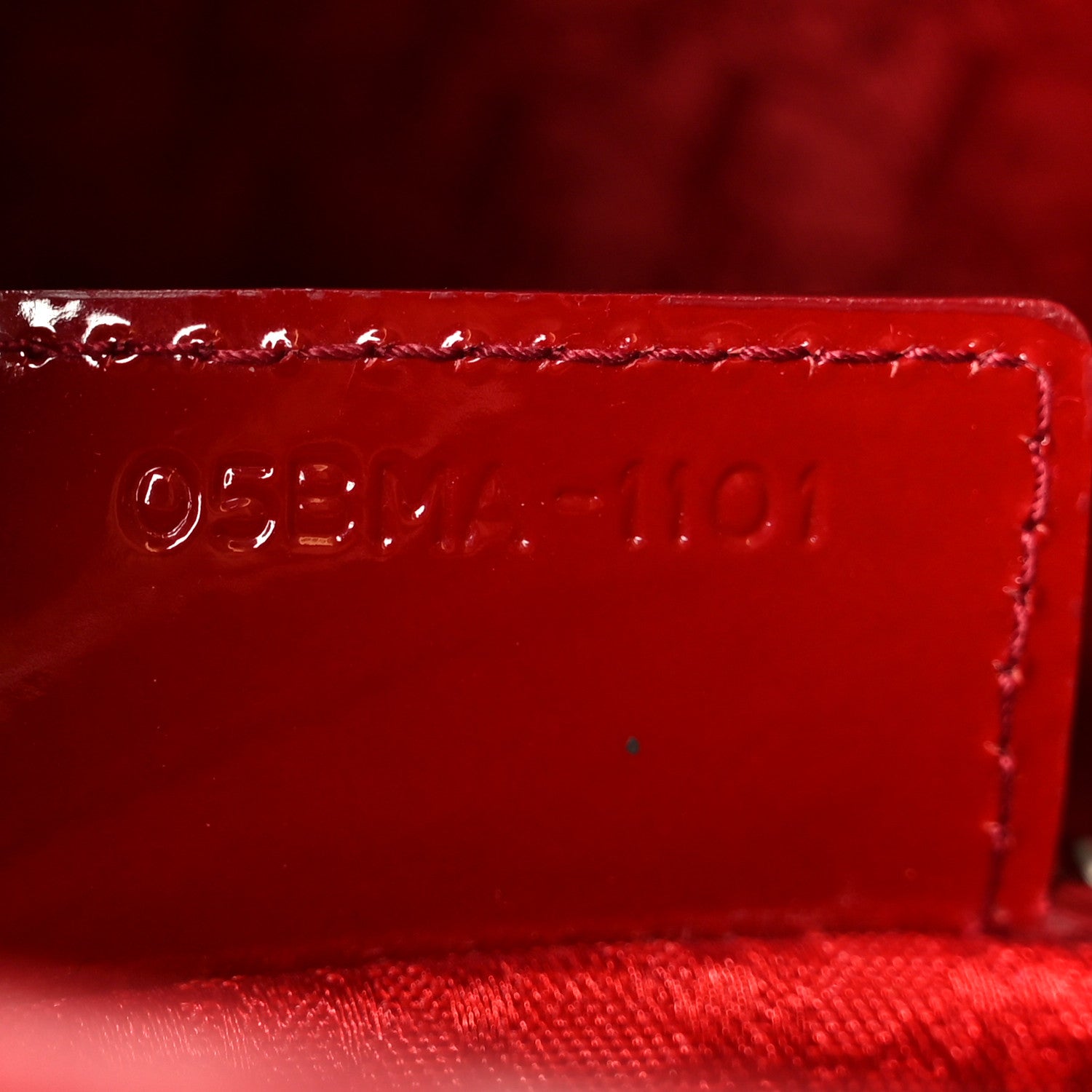 Christian Dior Patent Cannage Large Lady Dior Red 7 of 10