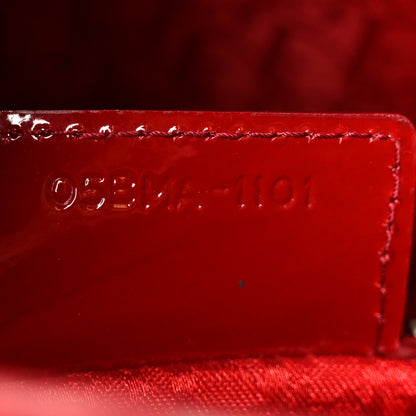Christian Dior Patent Cannage Large Lady Dior Red 7 of 10